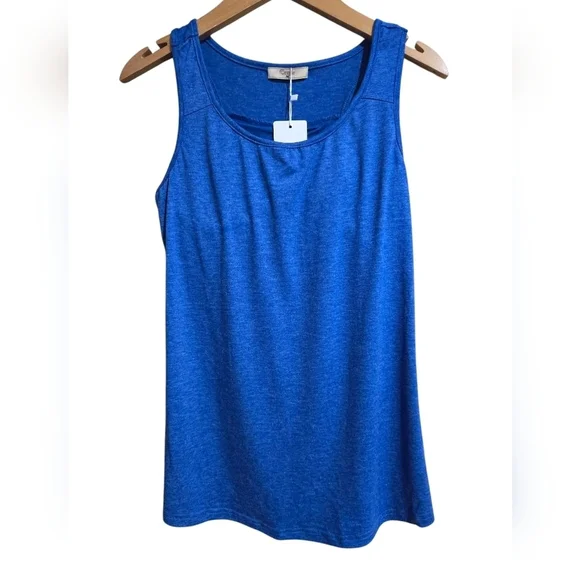 Cestyle Women's Blue Tank Top With Padding. Brand New With Tags. Women's Medium - Picture 2 of 5